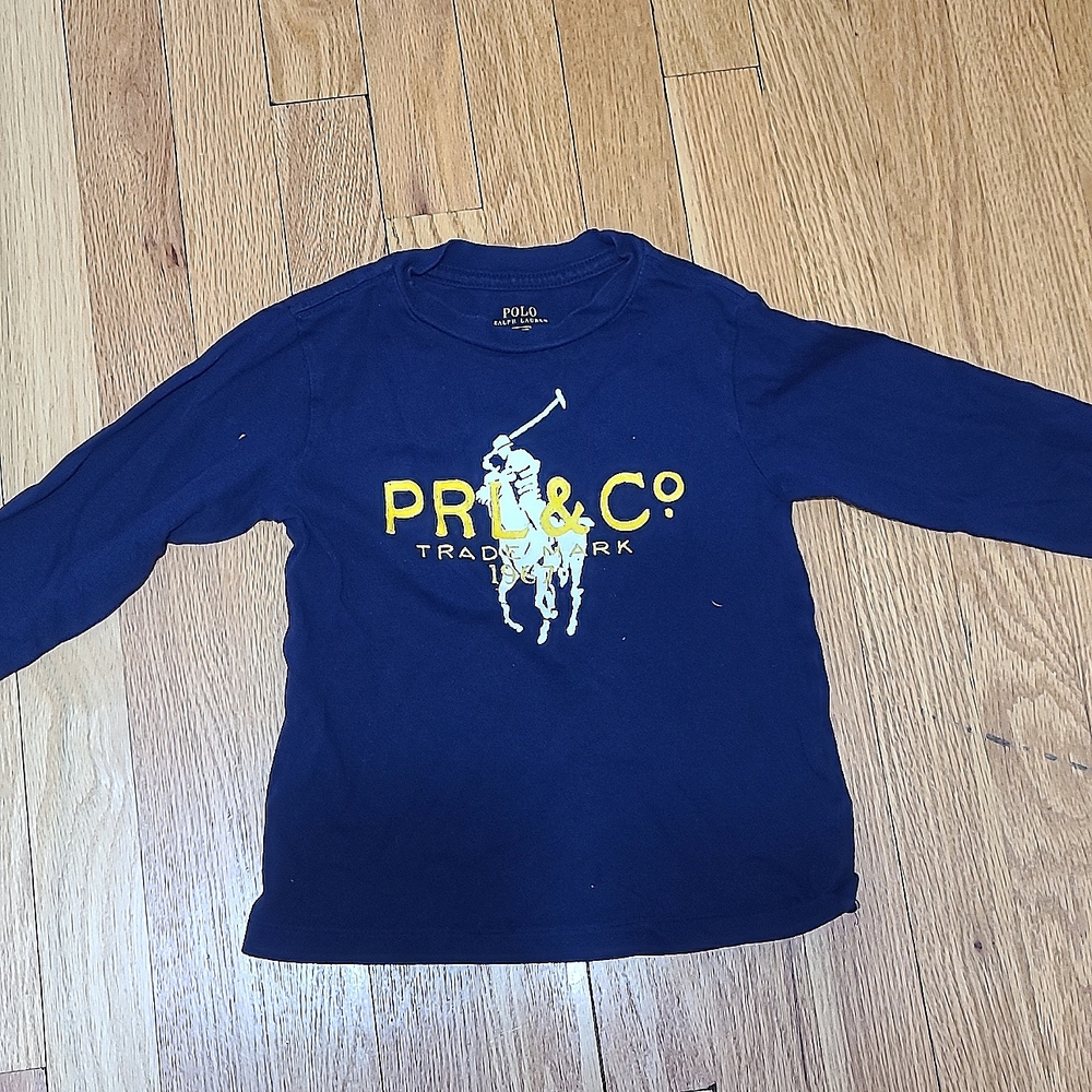 Polo Ralph Lauren Size 3/3T Blue Long Sleeve Shirt